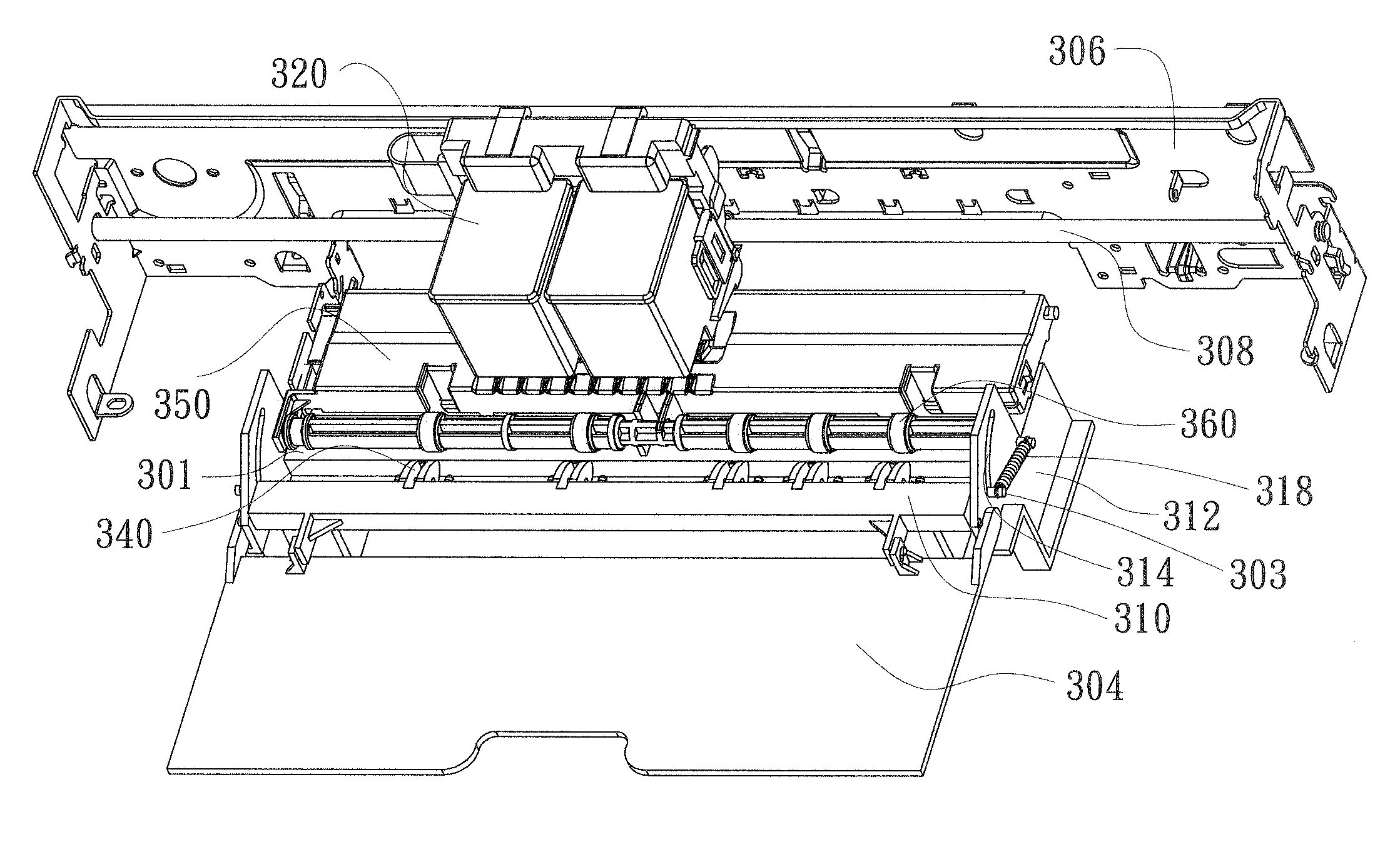 Star wheel releasing mechanism of printing apparatus