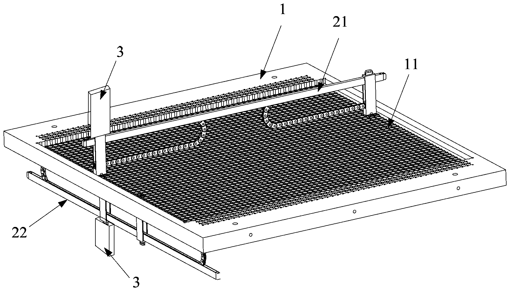 Optical fiber core butt joint device