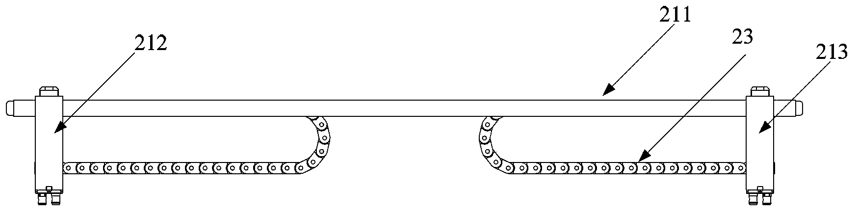 Optical fiber core butt joint device