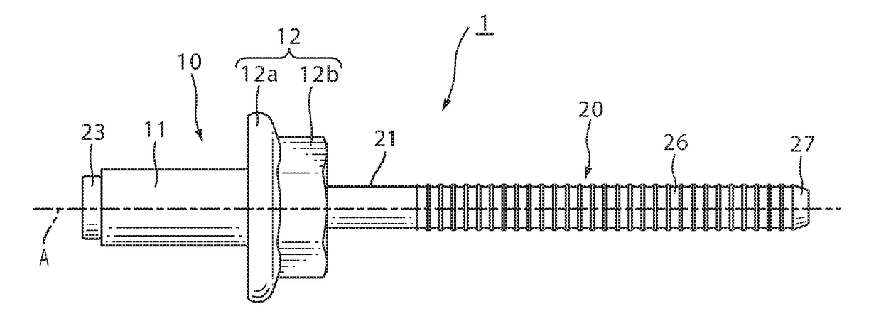 Fastening structure and fastening method