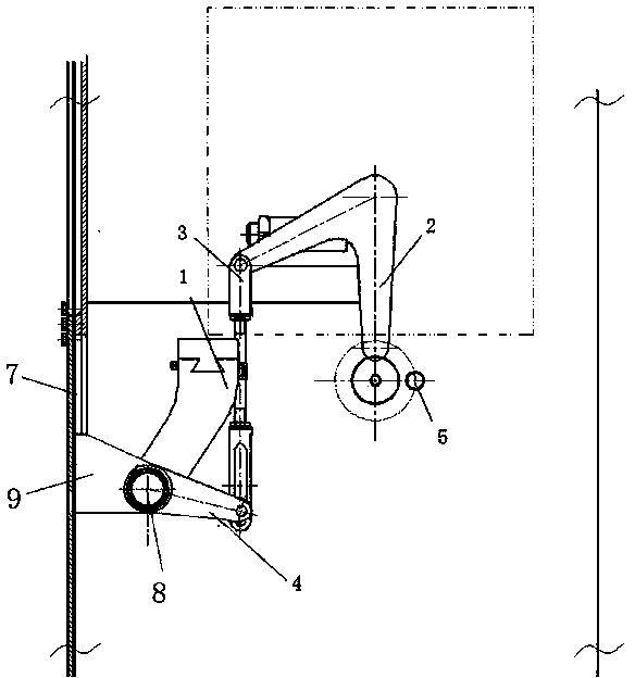 Automatic receiving and releasing mechanism of goods