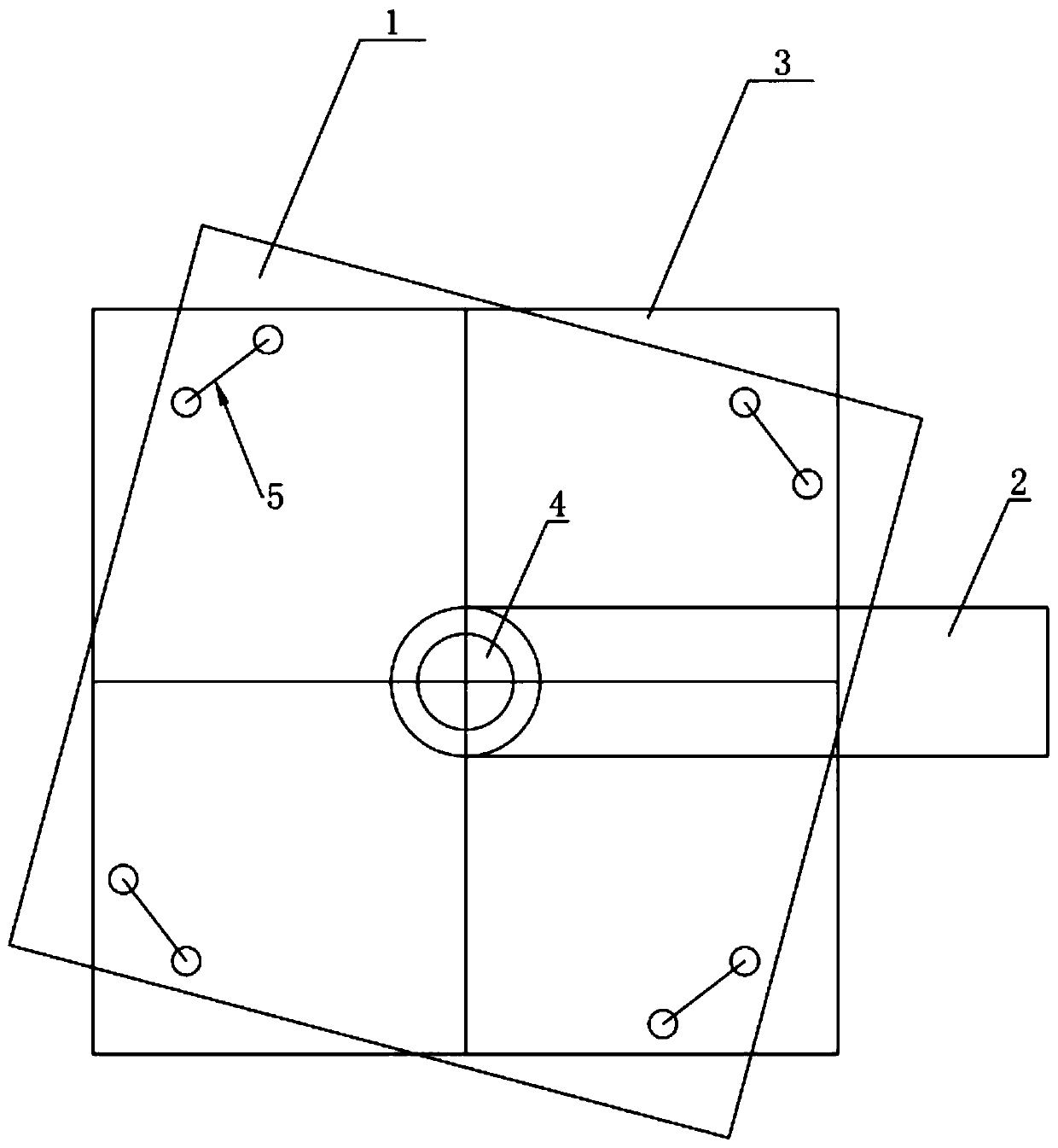 Device for passively slowing relative rotation of ultra-large floating body