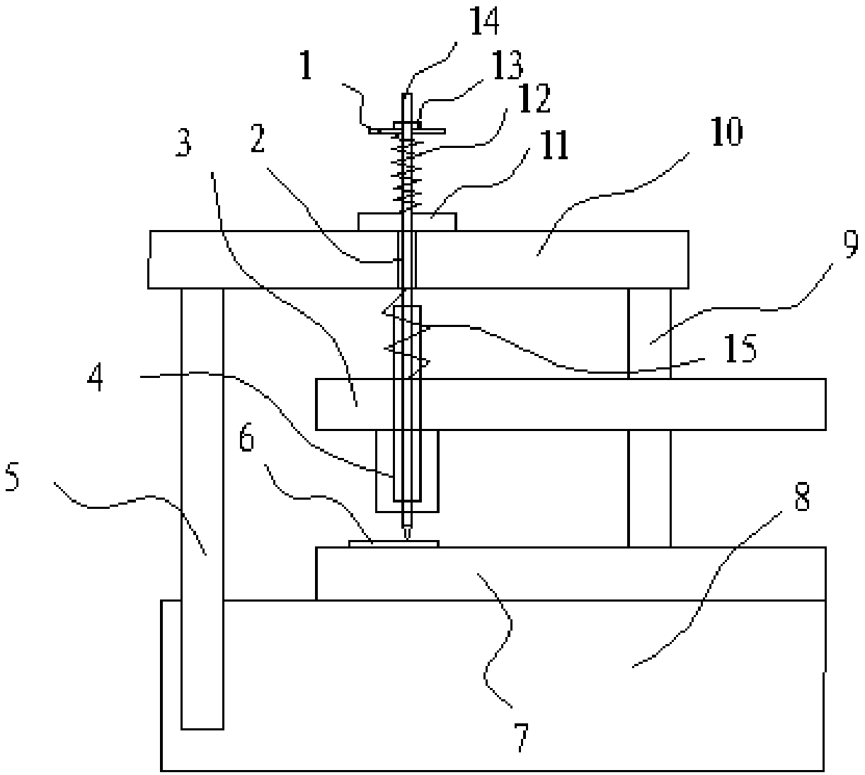 Three-station busbar processor positioning device