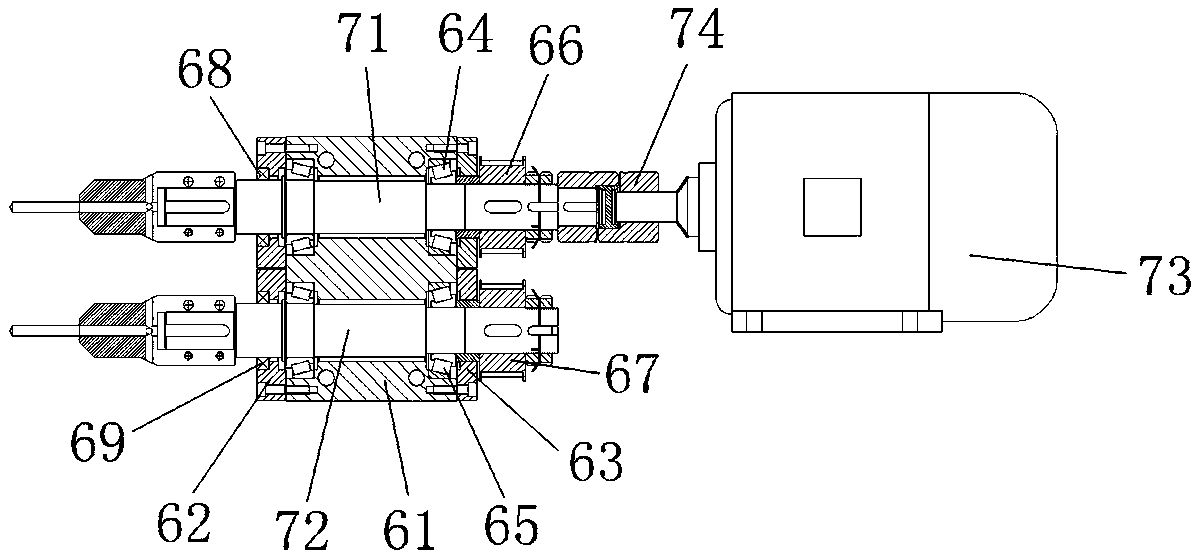 Double-shaft power head