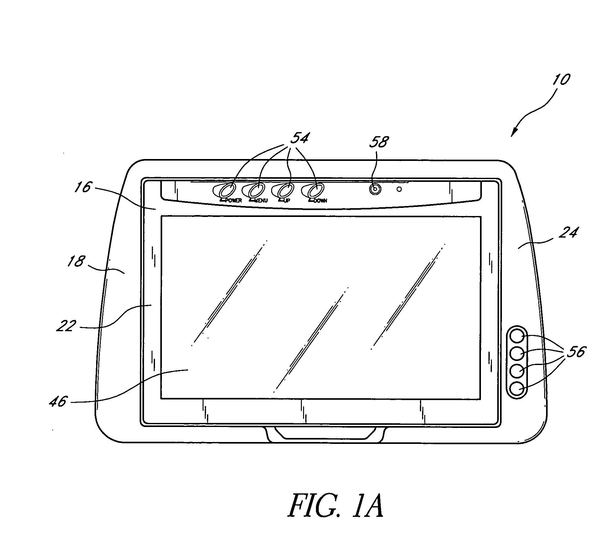 Headrest-mounted monitor