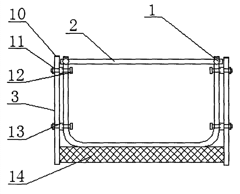 Portable fast-assembly big bed guardrail