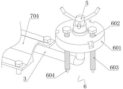 Automatic nursery stock watering device for garden engineering