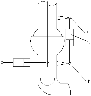 Structure for snow blowing vector air port of multifunctional snow sweeper