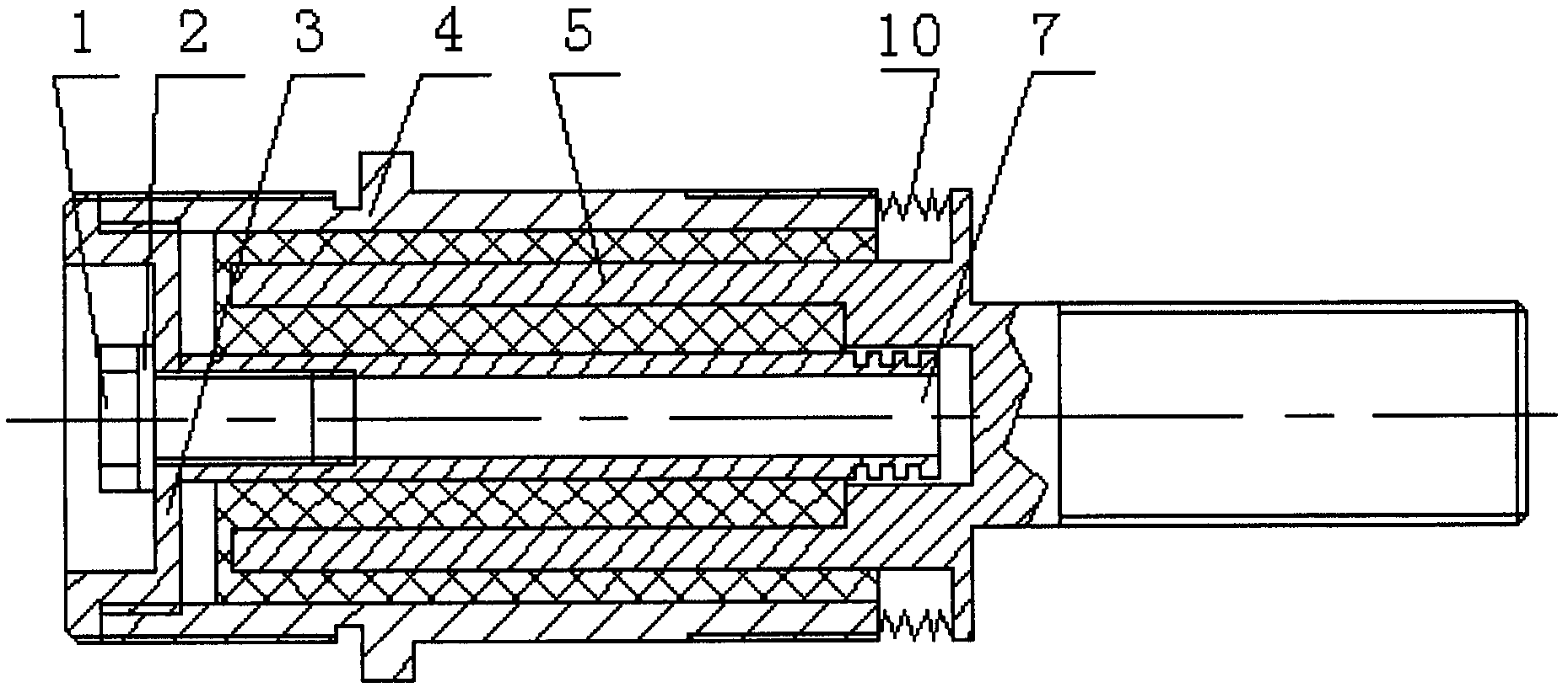 Seal type viscoelastic damper suitable for on-orbit application of spacecraft