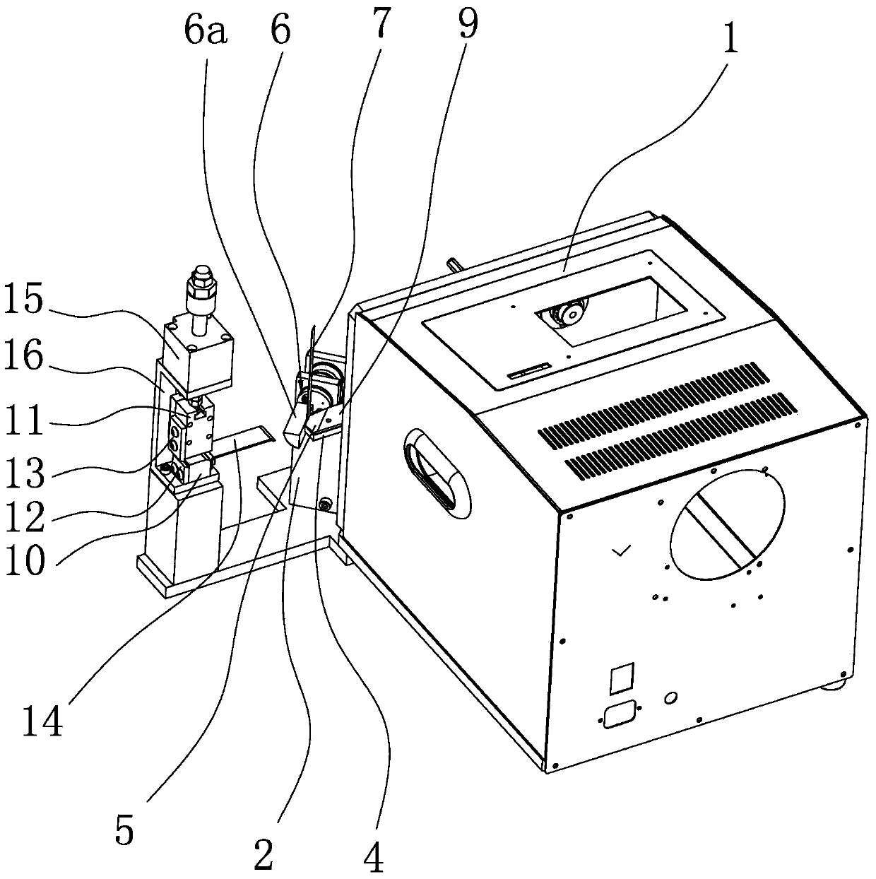 Solar component solder strip bending, shaping and blanking integrated machine