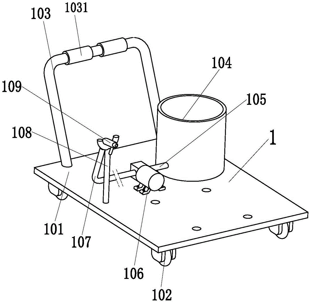 Spraying and binding machine