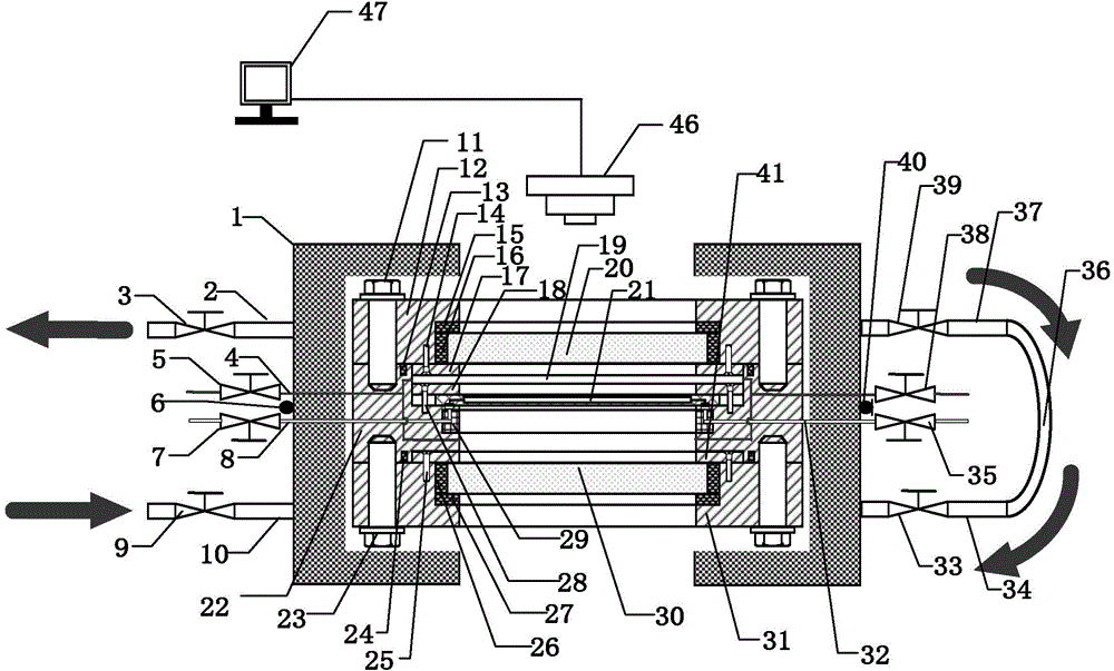 Device and method for measuring supercritical carbon dioxide solubility performance based on micro visibility technology