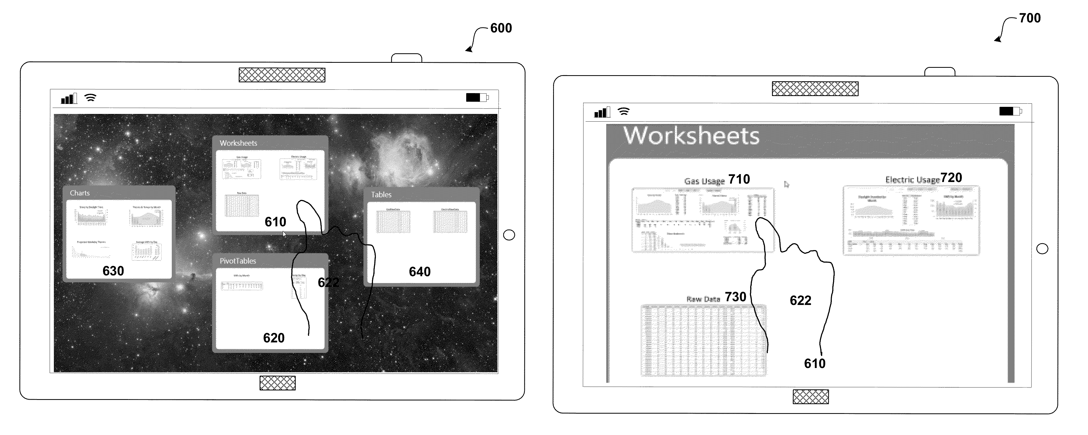 Visual navigation of documents by object