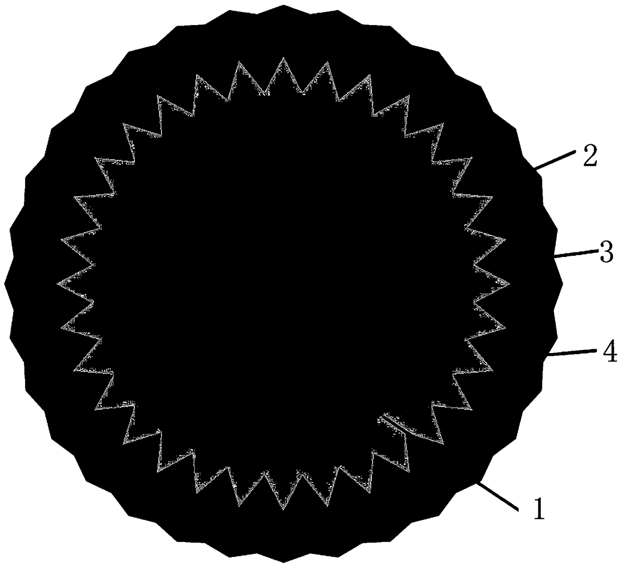 Corrugated electrode wire for electrical discharge machining and production method thereof