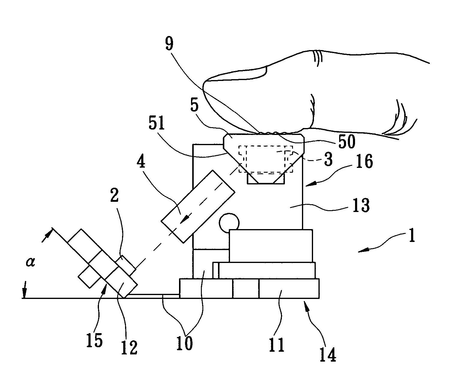 Contact image-sensing module having fingerprint scanning function