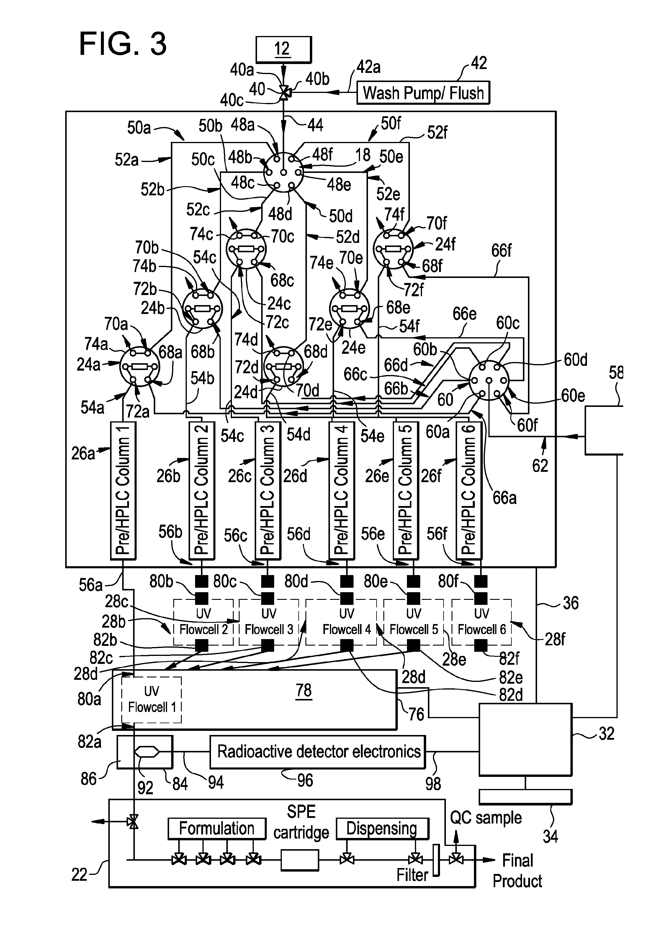 Multi-stream high-pressure liquid chromatography module