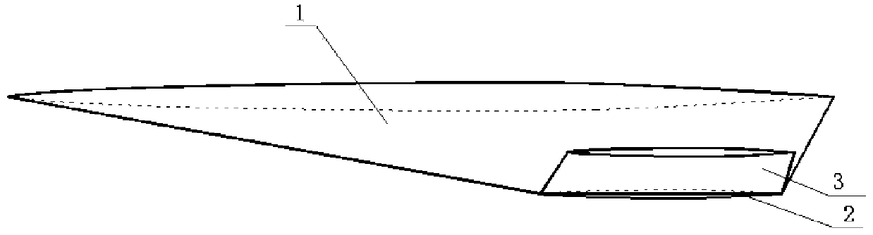 Multifunctional wing capable of rotating to vertical state for safe separation