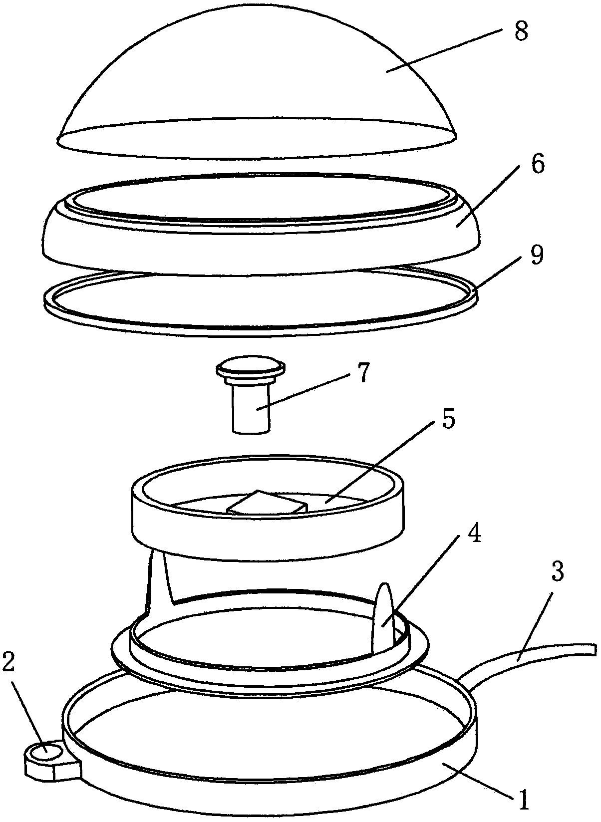 Observation method and instrument of leaf area index of grassland vegetation from multiple angles