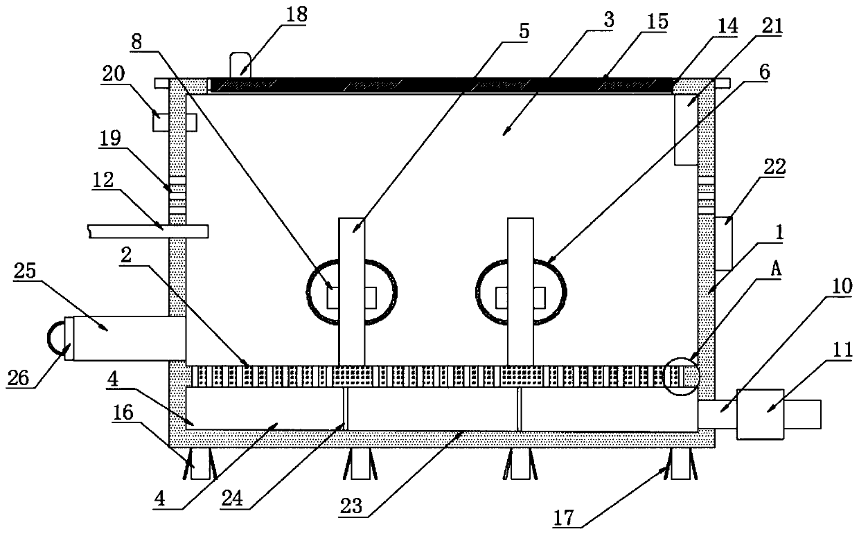 Greenhouse breeding device and rice field planting and breeding circulation method for crayfish