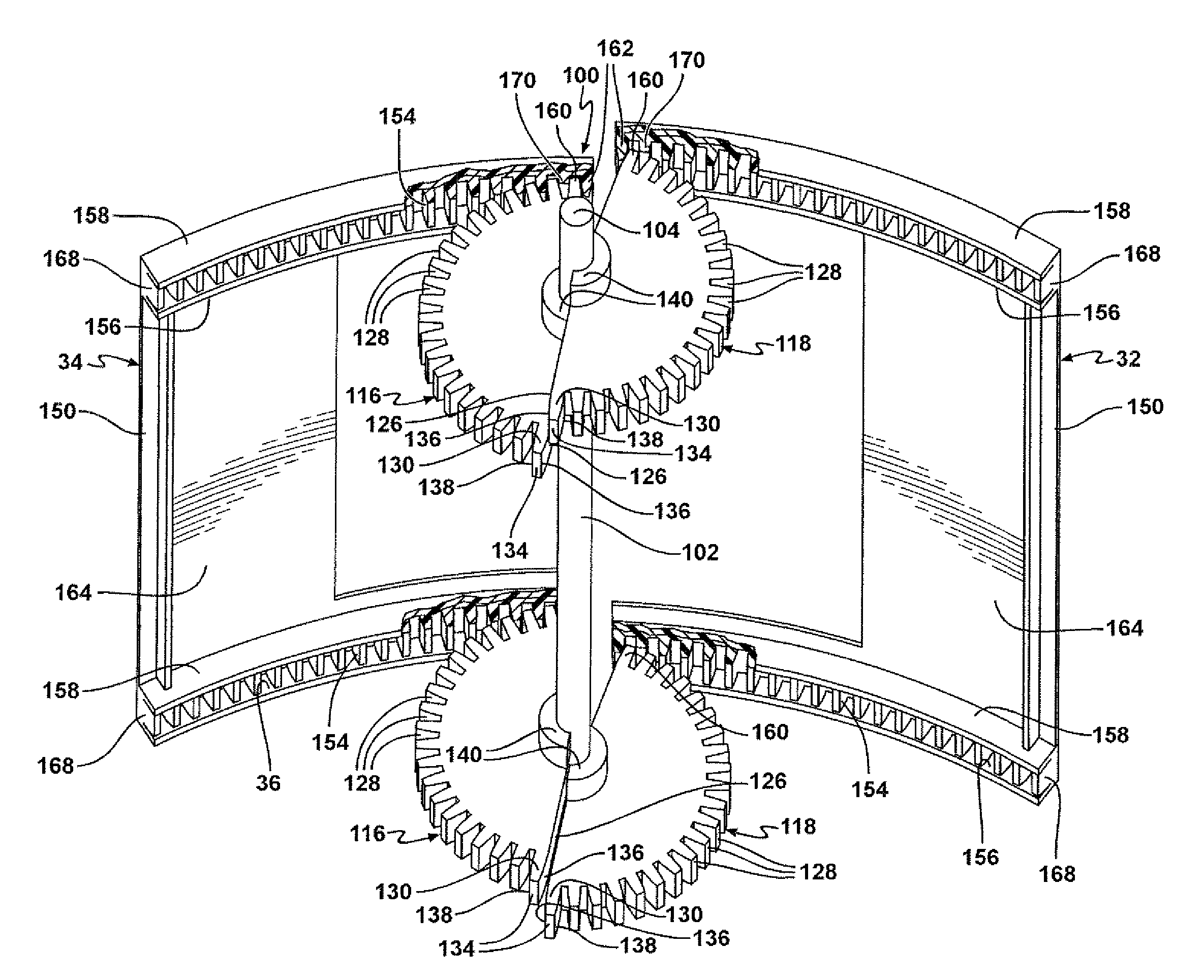 Valve driving mechanism for an HVAC system