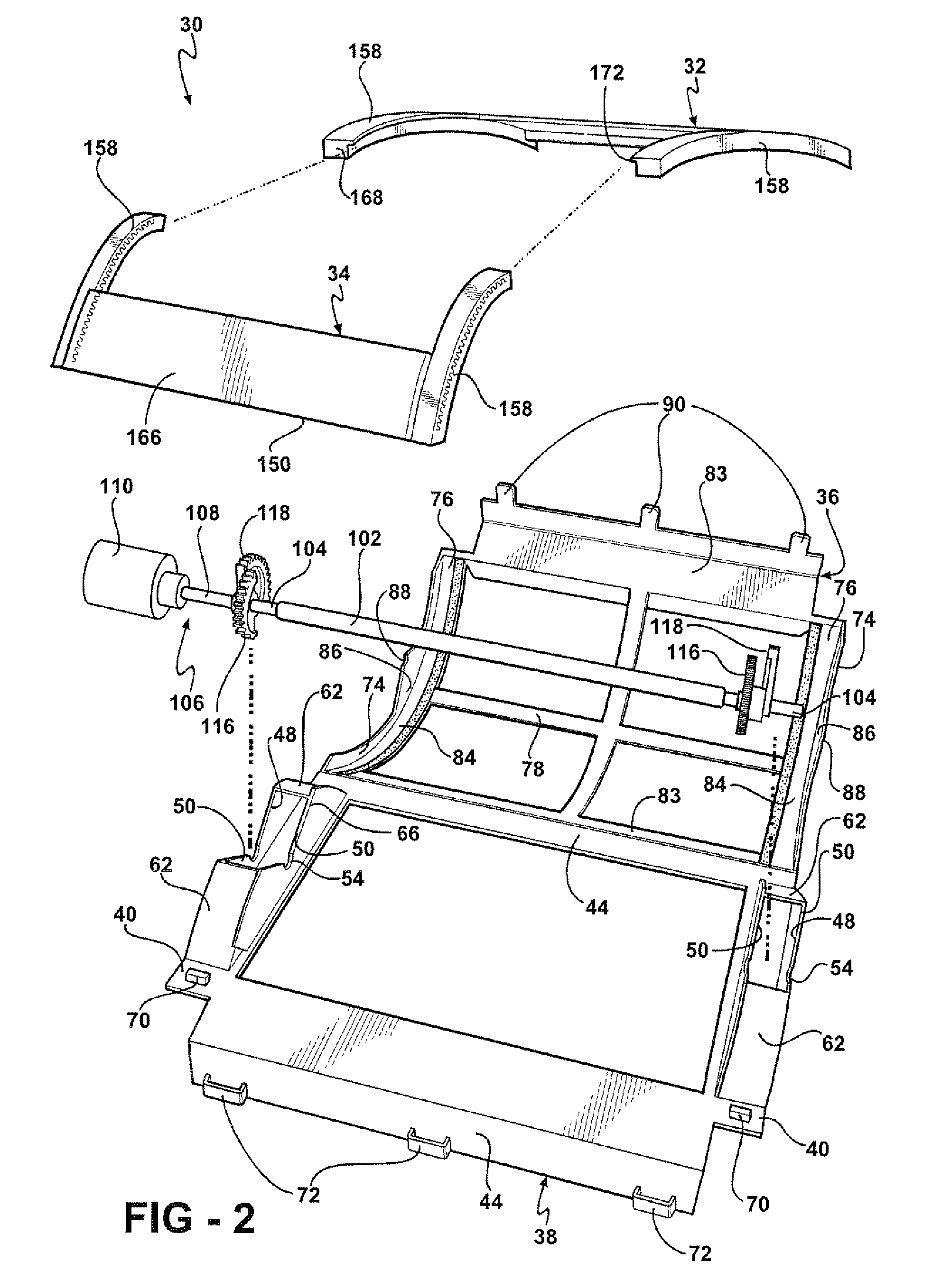 Valve driving mechanism for an HVAC system