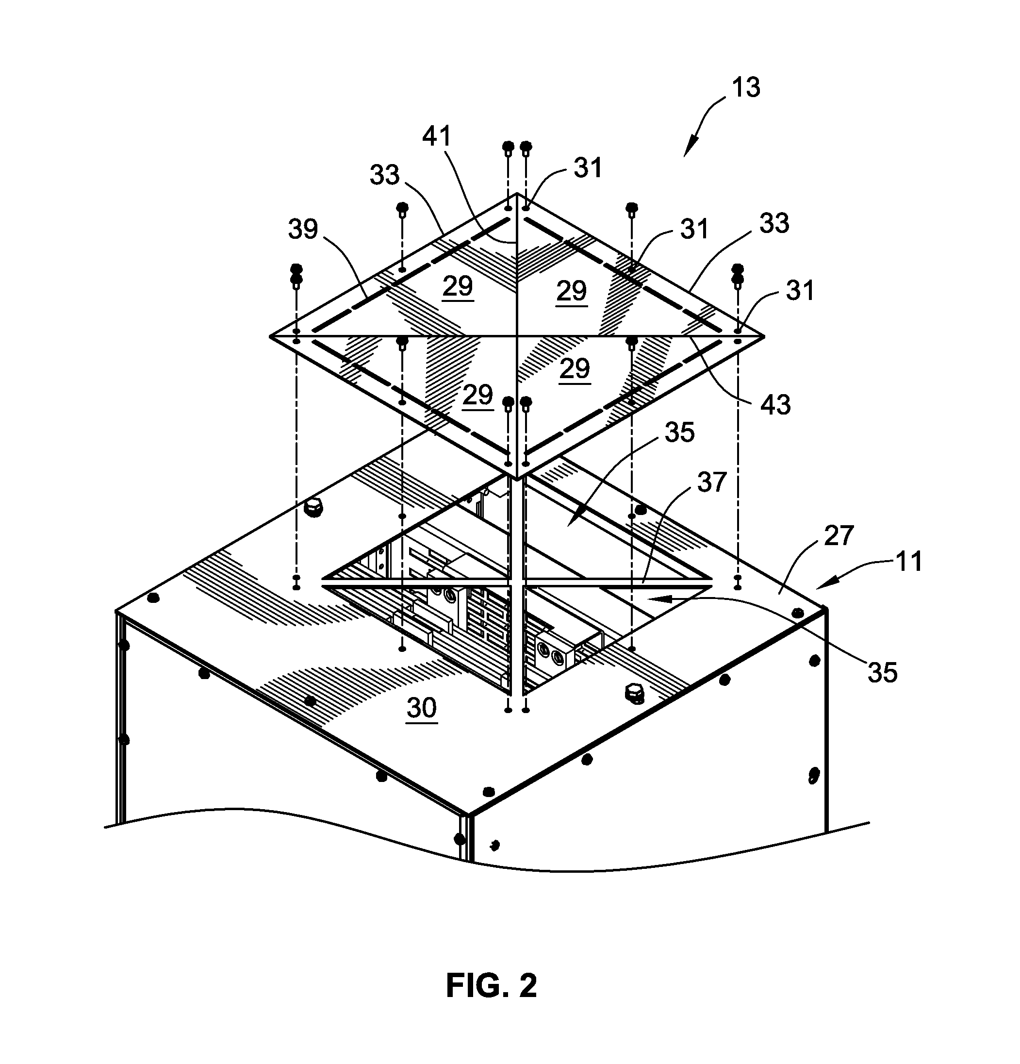 Triangle flap arc vent