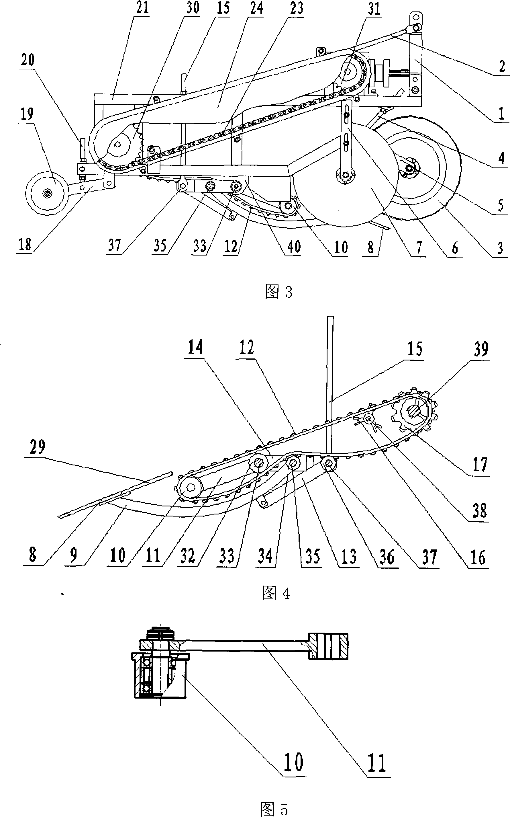 Harvester for potatoes