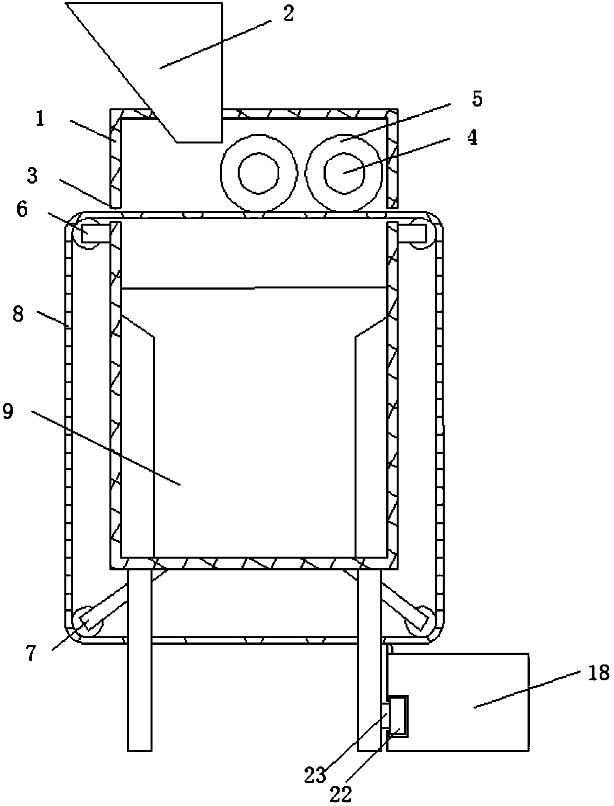 Ore soil raw material storage used for bentonite production