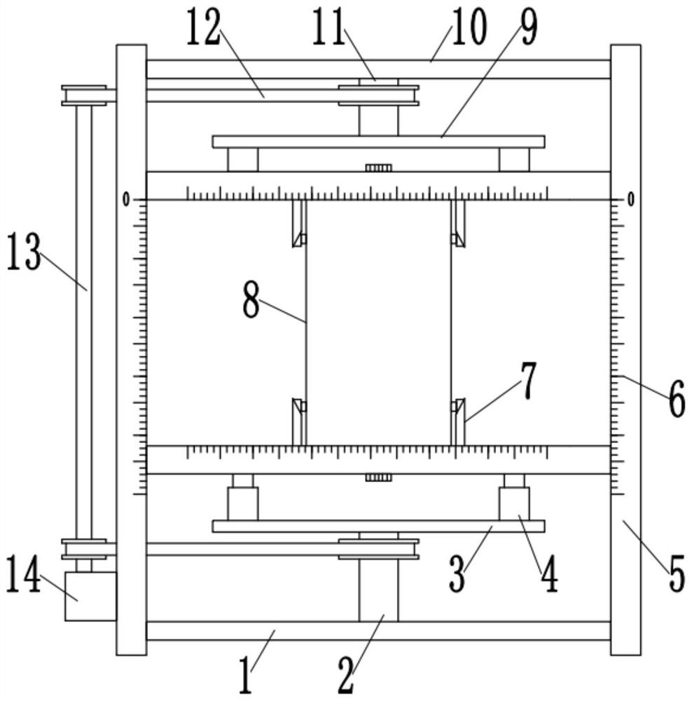 A size detection device with dust removal function for the production of computer main case