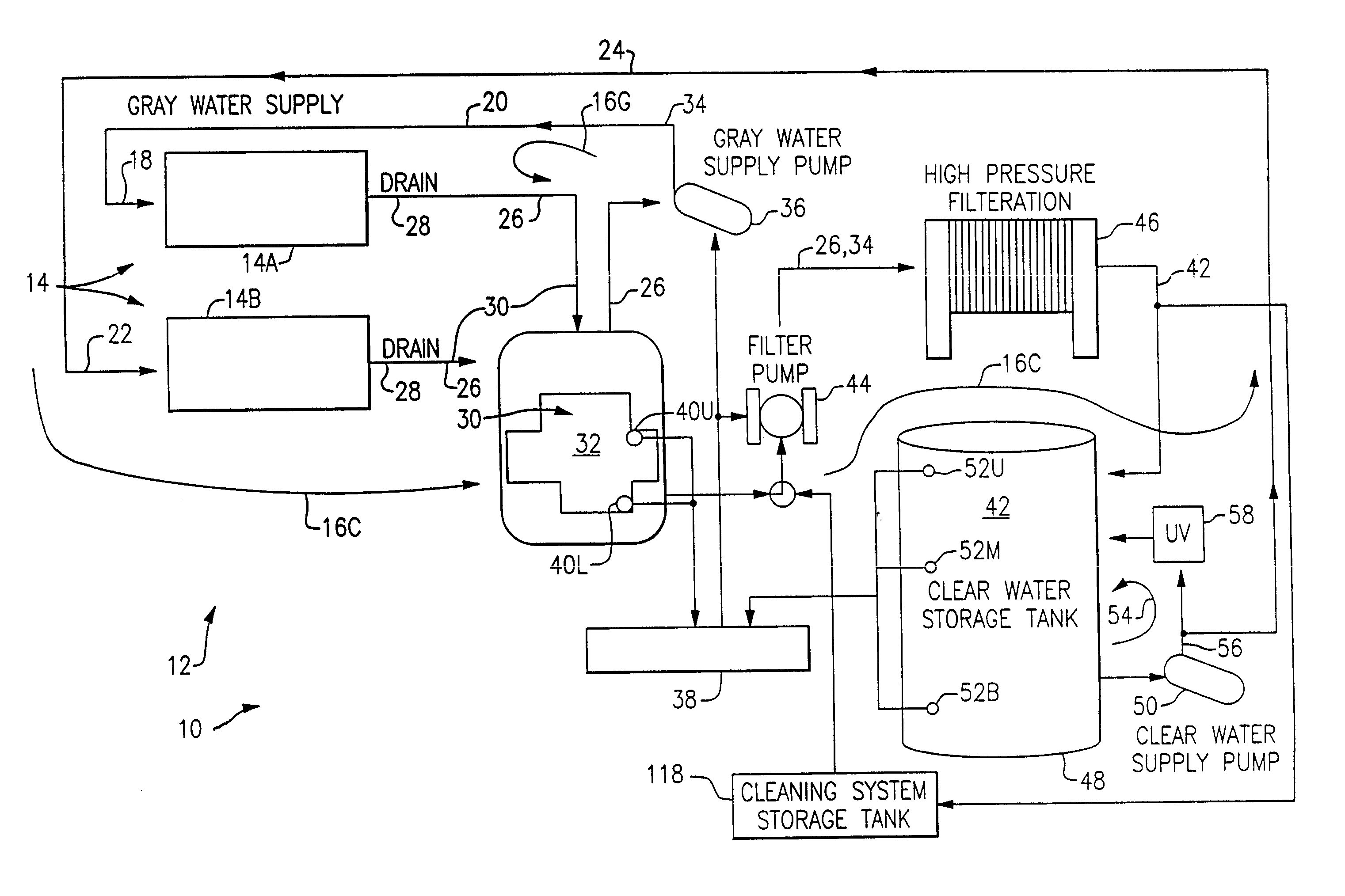 Water filtration and recycling for stone fabrication equipment