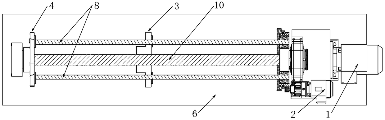 Deep-hole boring machine for machining roller shell of roller of cast rolling machine