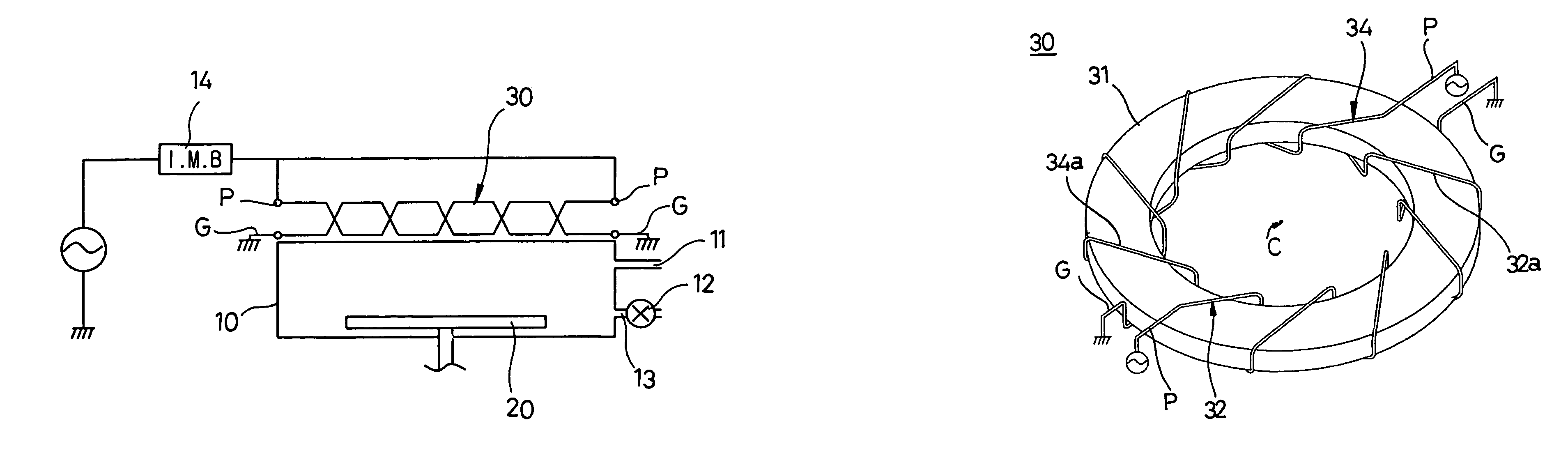 Inductively coupled plasma generator having low aspect ratio