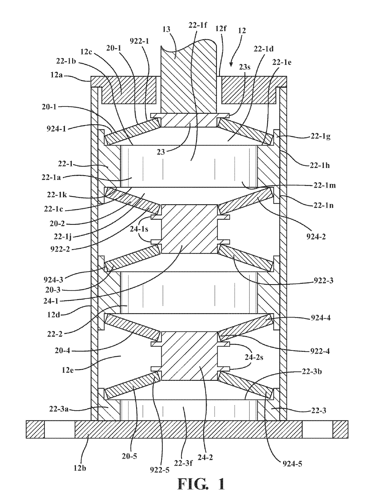 Vibration isolator mechanism with adjustable force application mechanism