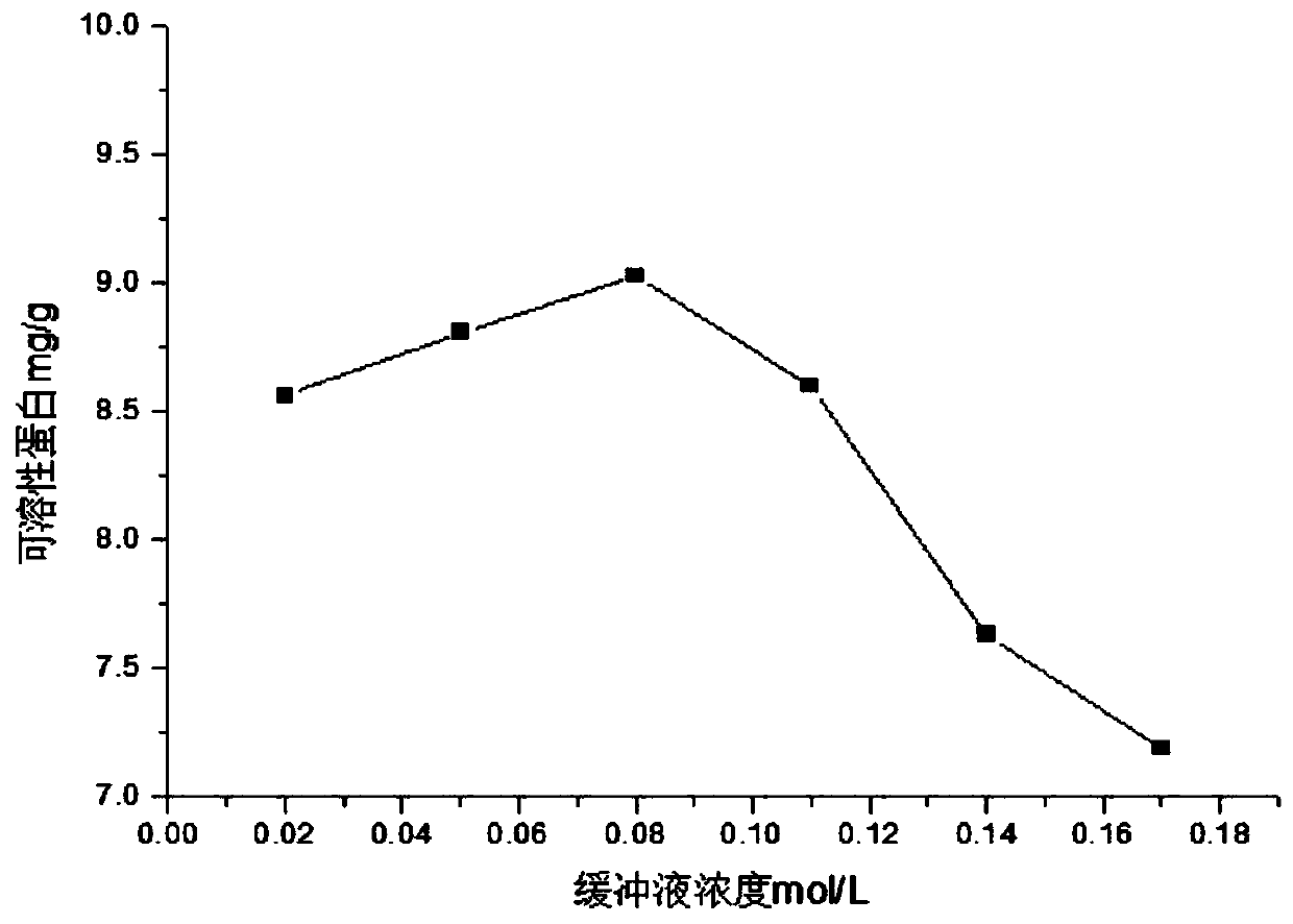 Response surface analysis based method for extracting soluble protein from leaves of non-heading Chinese cabbage