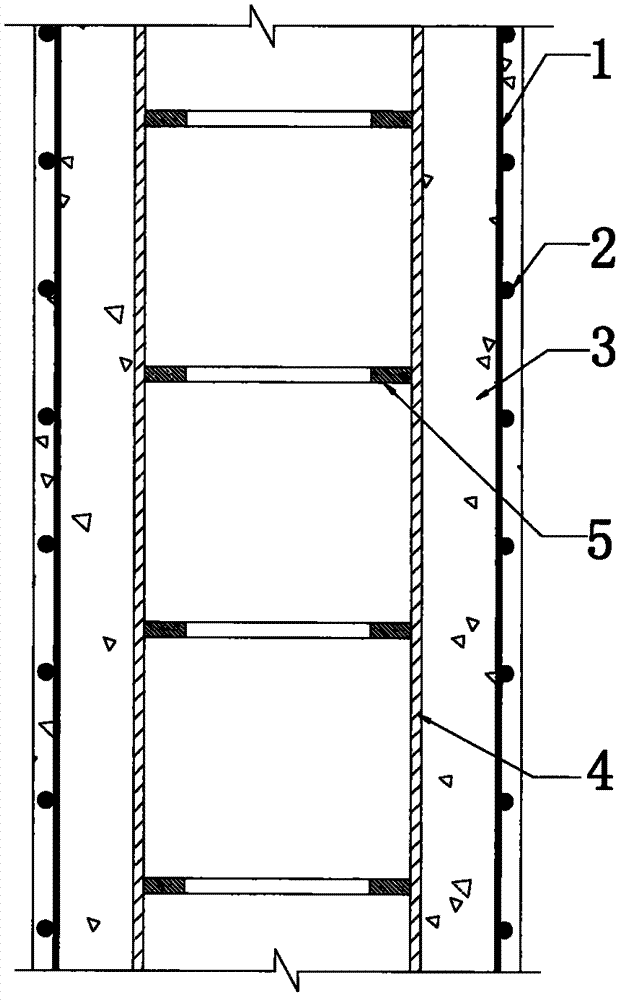 Internal steel tube confined reinforced concrete hollow pier