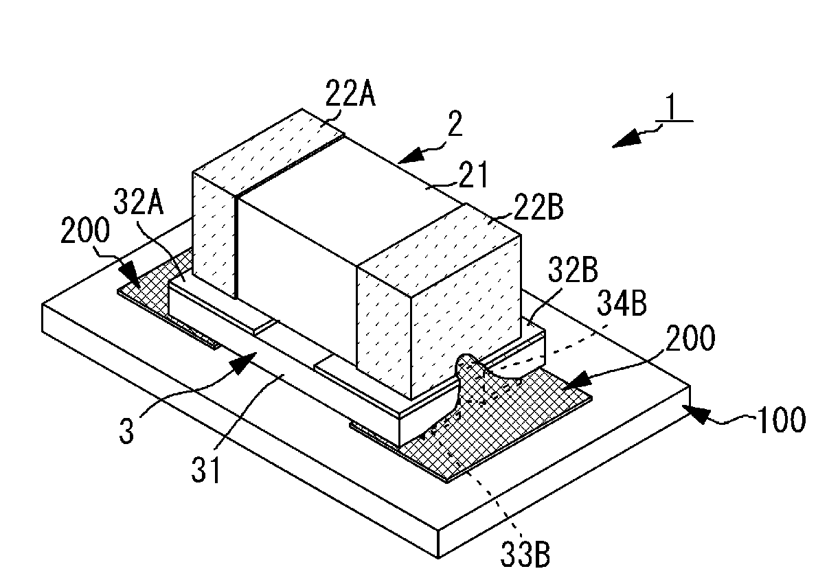 Chip-component structure