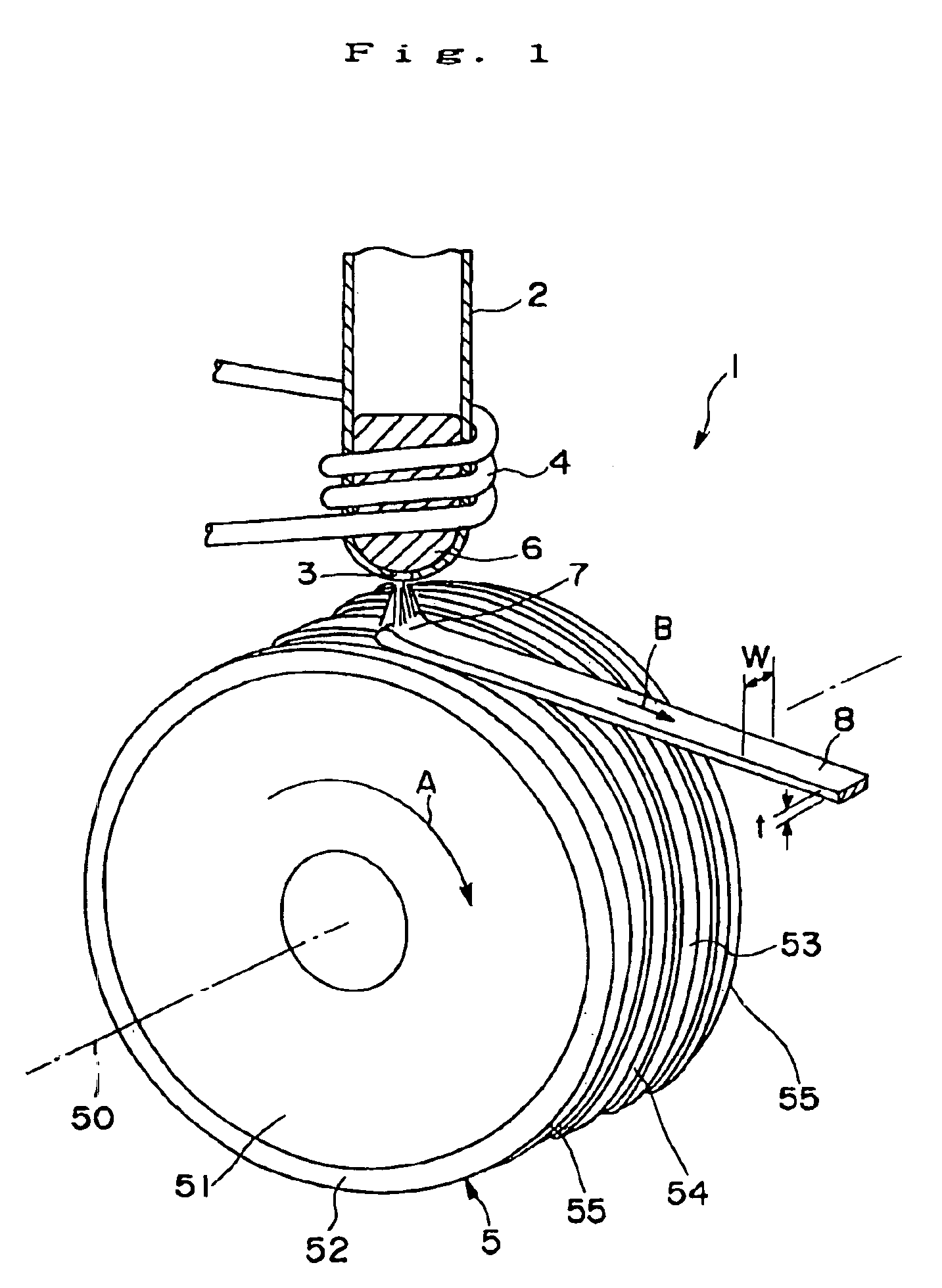 Method of manufacturing magnet materials, and ribbon-shaped magnet materials, powdered magnet materials and bonded magnets