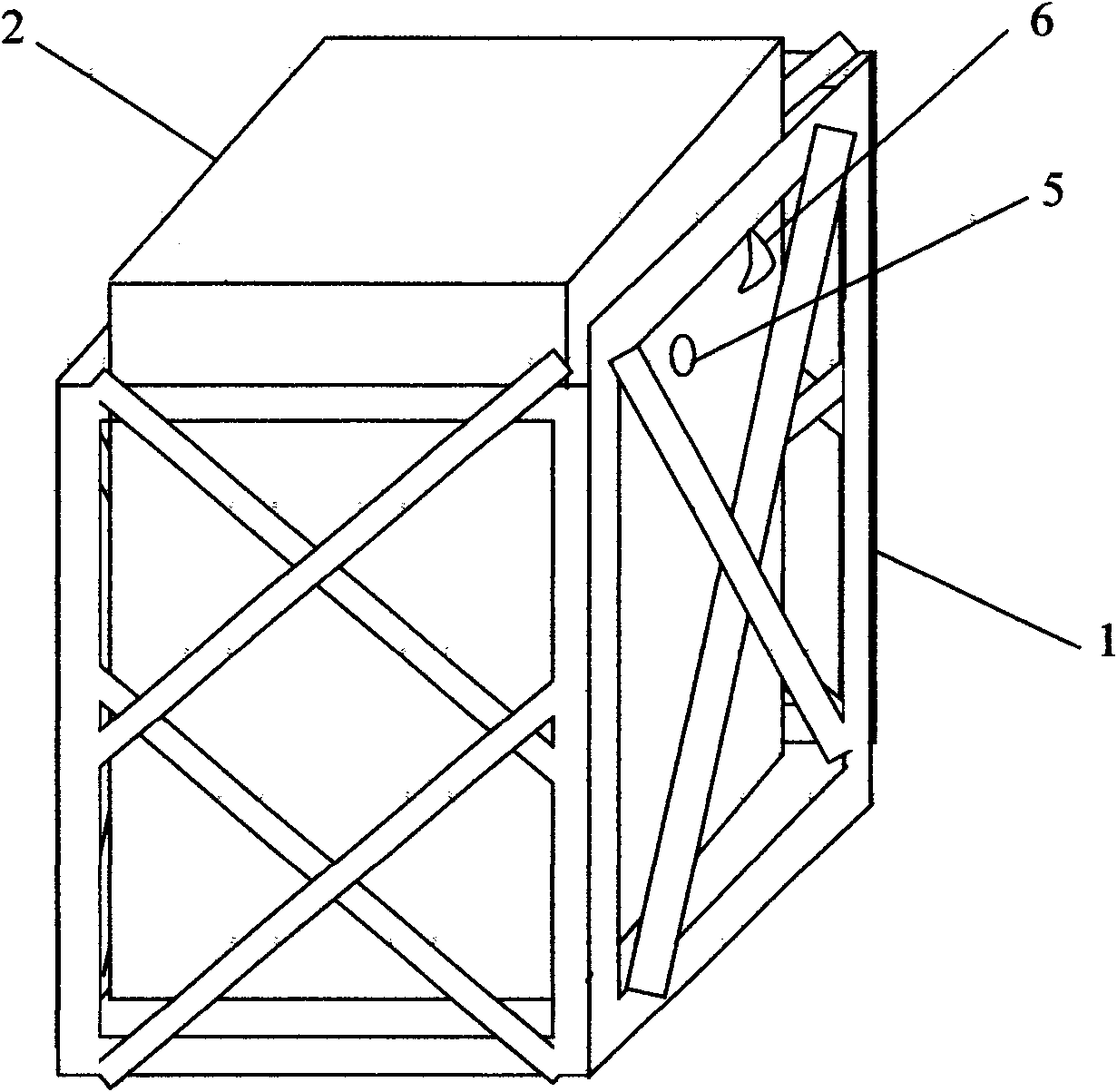 Template with rigid-flexible composite structure and partition wall construction method by retaining roadway along goaf thereof