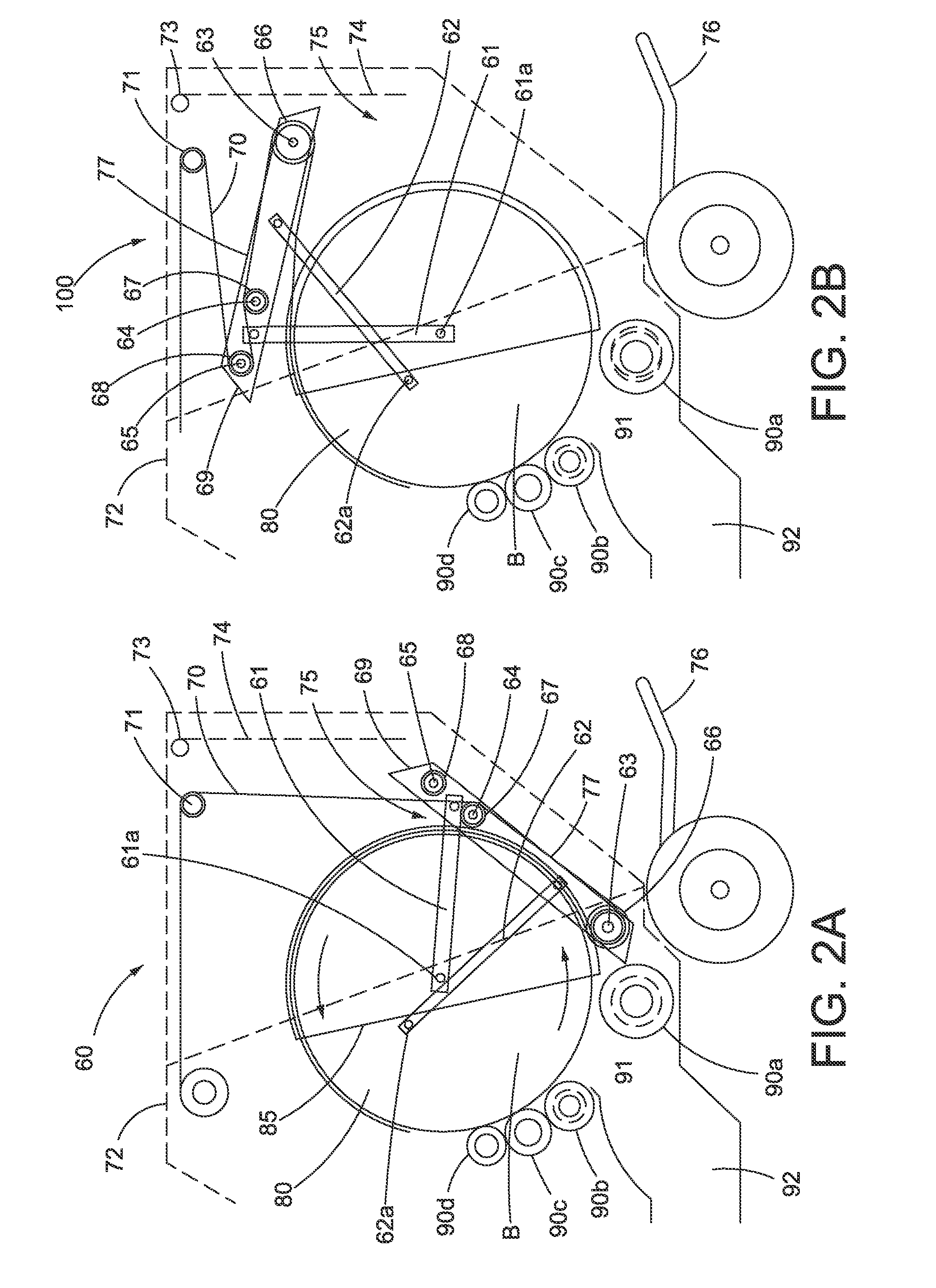 Dual-pivoted quick bale ejector for round baler