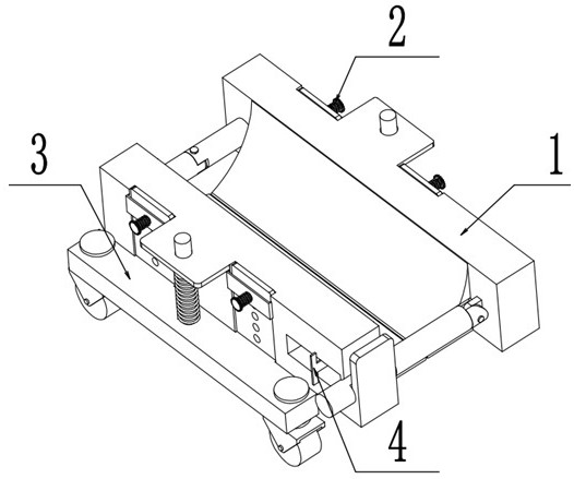 Tire burst vehicle moving tool