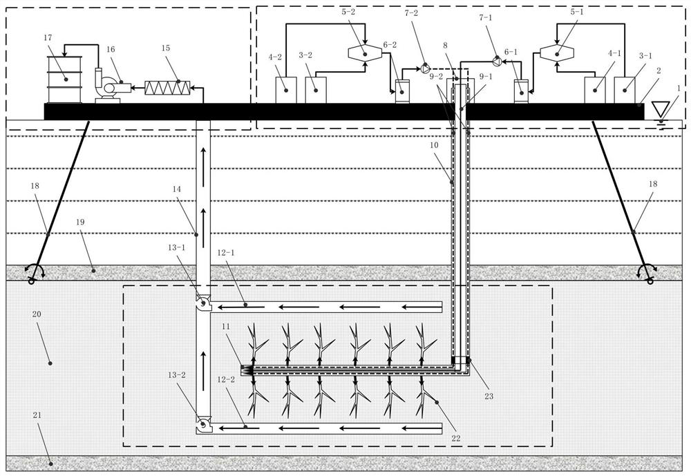 Efficient muddy silt type natural gas hydrate mining system and mining method thereof