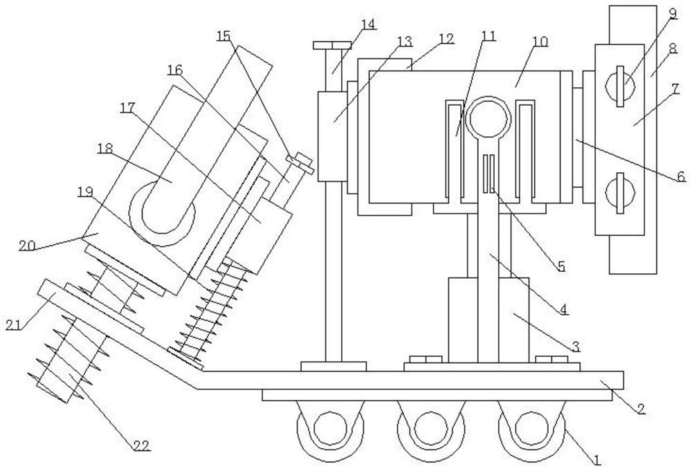 Tree branch and leaf cleaning device for municipal environmental protection