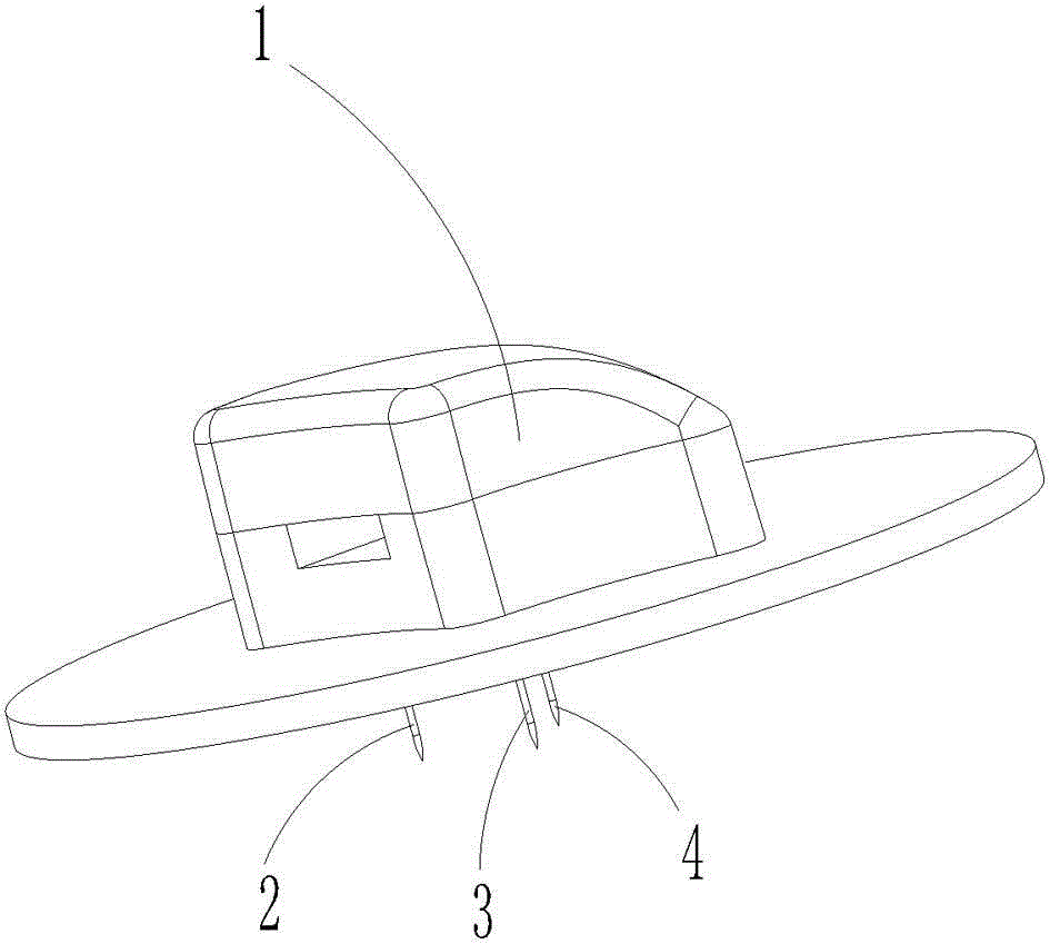 Subcutaneous tissue interventional type needle glucose sensor and its preparation method