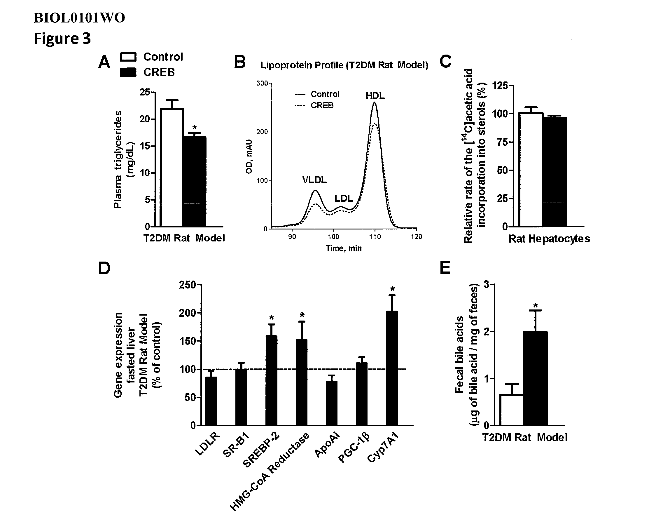 Methods for modulating expression of creb