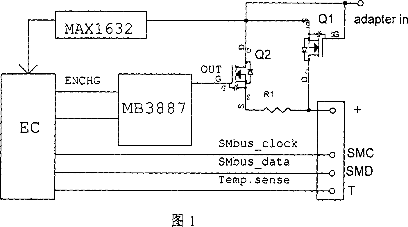 Protector for battery charge-discharge control circuit for note-book computer