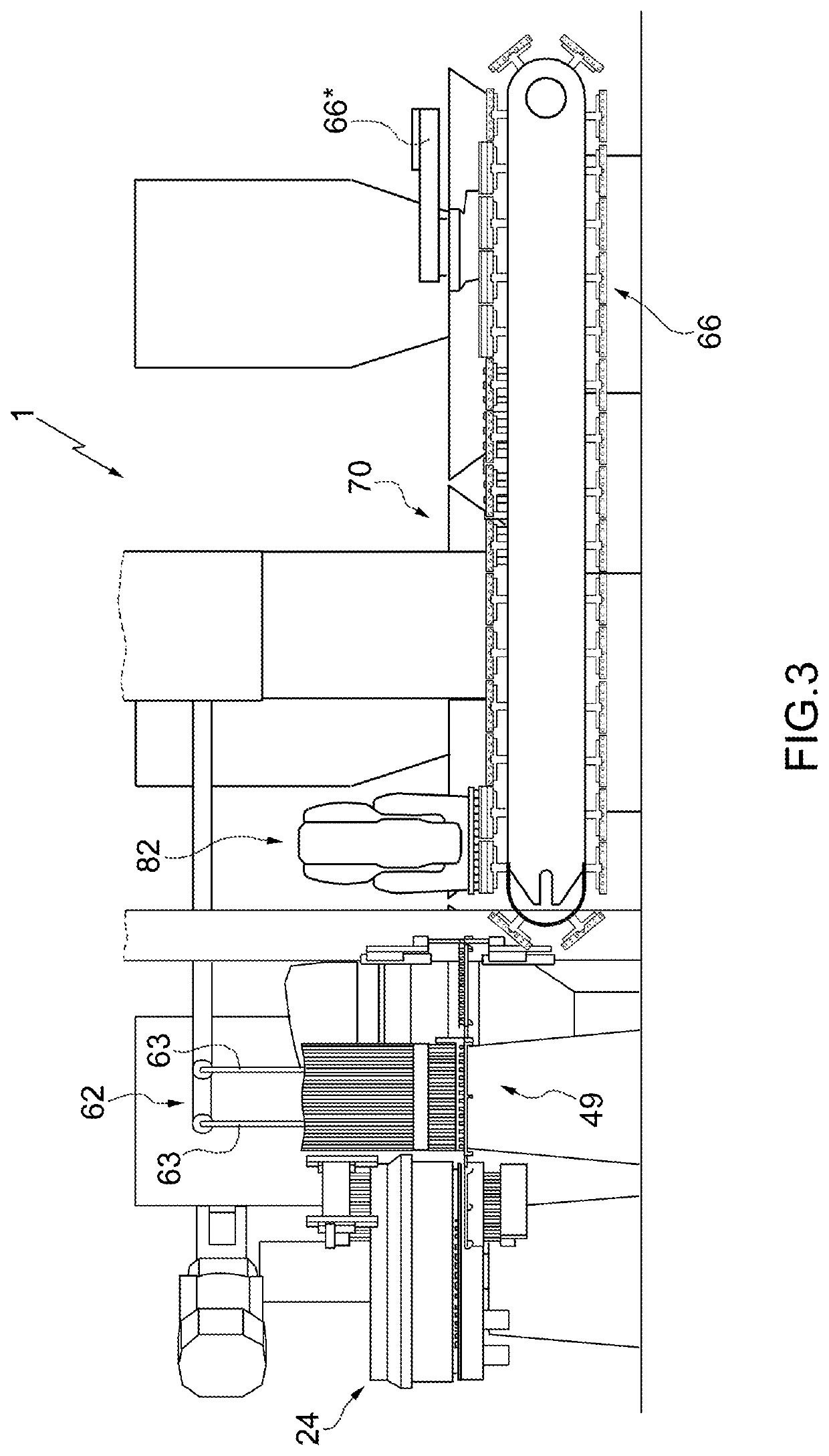 Machine for producing substantially cylindrical articles