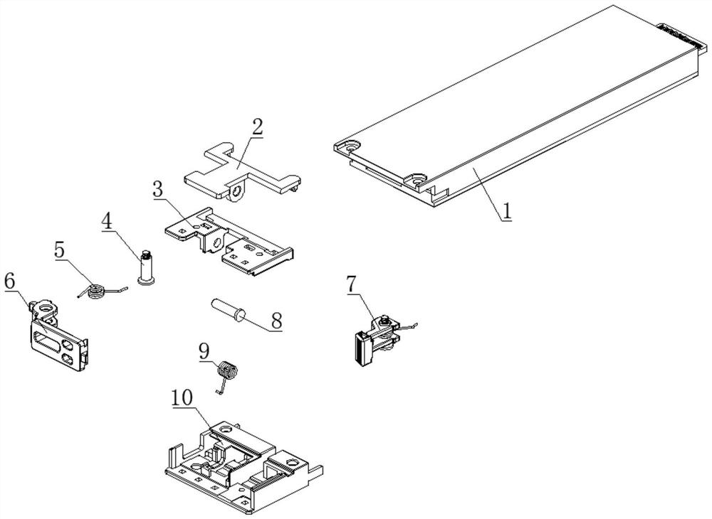 RSSD bracket capable of being disassembled and assembled without tool and RSSD box