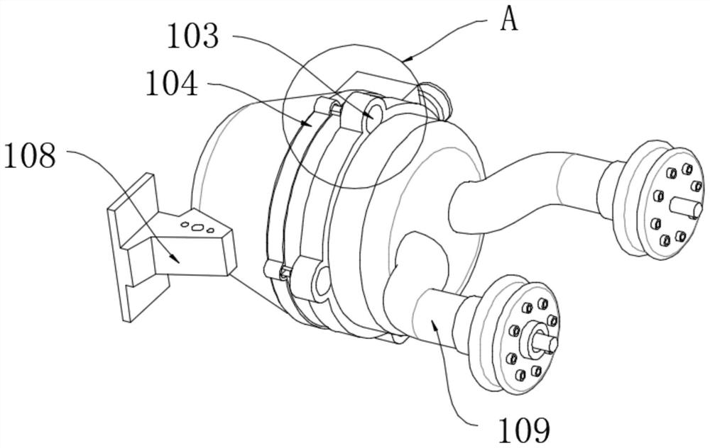 Safe anti-theft fire pump adapter with good sealing performance