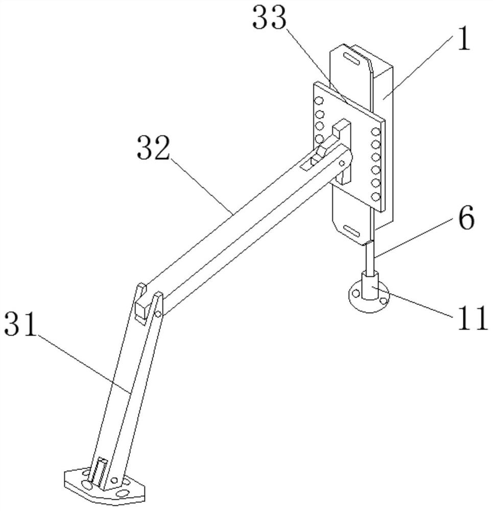 Tunnel construction lining and ballast bed relative displacement monitoring device