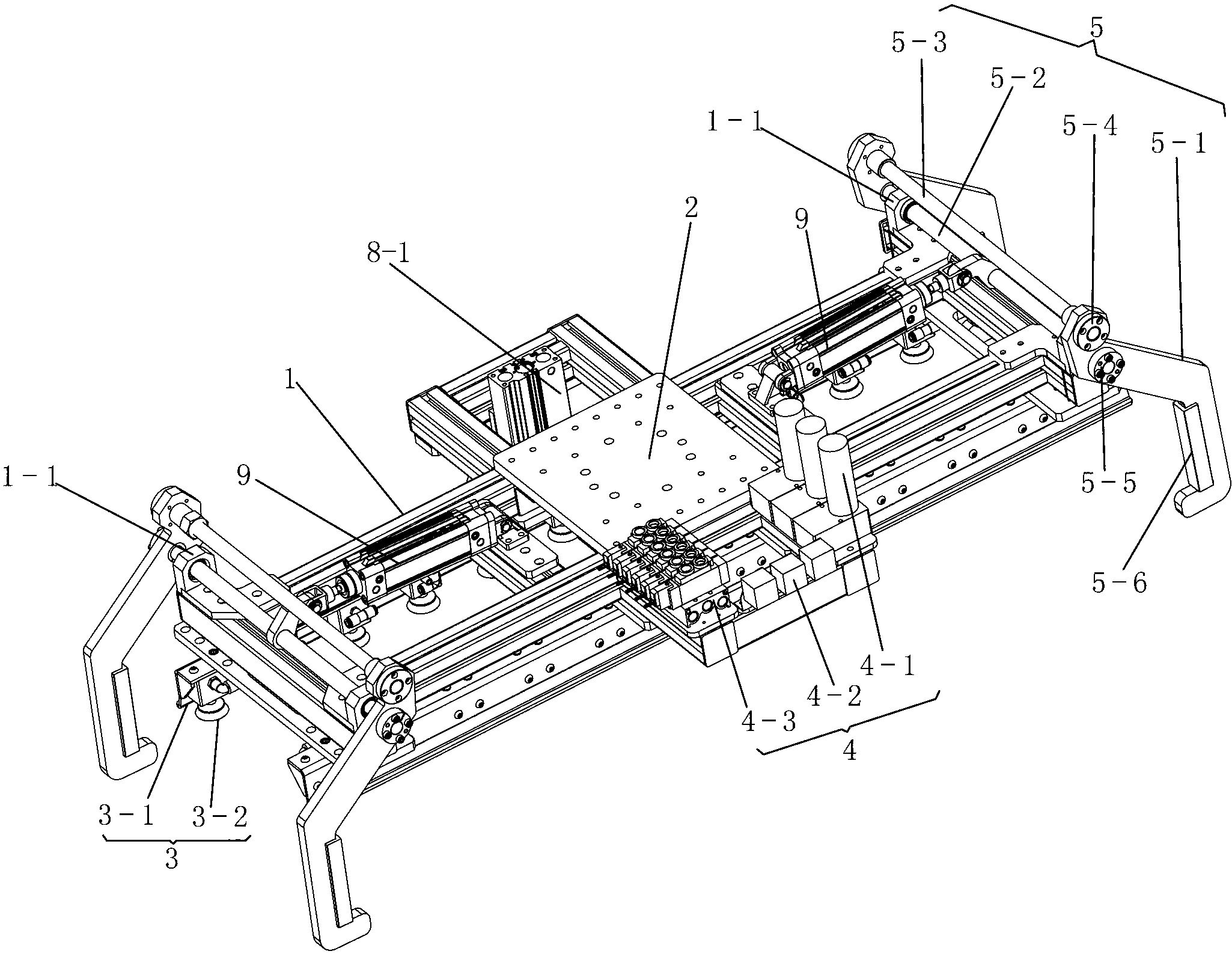 Mechanical arm paw for robot palletizer and manufacturing method of mechanical arm paw